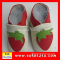 Quality No MOQ popular custom colorful shape soft flat reasonable price soft leather baby shoes